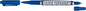 Molin Rotulador Permanente para CD, DVD - Doble Punta 0.4 y 1mm - Tinta Permanente con Base Alcohol - Color Azul - Cantidad: 12