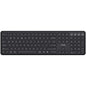 Trust Vaiya Teclado Multidispositivo Bluetooth - Conexion con hasta 4 Dispositivos - Teclas Perfil Bajo - Teclas Multimedia - Color Negro