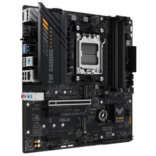 Asus TUF Gaming A620M-PLUS Placa Base AMD PCIe 3.0, 4.0, 4x DDR5, 2x M.2, 4x SATA III, RJ-45, USB-A, USB-C - Factor de Forma MicroATX