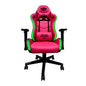 Cromad Serie Raptor Legendary Silla Gaming - Altura Regulable con Piston de Gas Clase 2 - Reclinable hasta 180º - Cojines Lumbar y Cervical - Ruedas de Nailon de 60mm - Iluminación RGB - Color Rosa