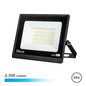 Elbat Foco LED Serie Super Slim 30W - 2700 Lumenes - 6500K Luz Fria - IP65 Para Uso en Exterior