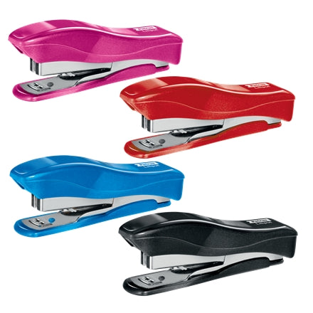 Petrus 200 Liliput WOW Grapadora + 1 Caja de 1.000 Grapas 23/6 - Hasta 12 Hojas - Grapas 23/6 - Grapado Cerrado y Clavado - Colores Surtidos - Cantidad: 10