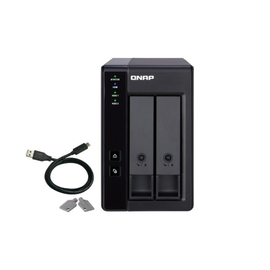 QNAP TR-002 Caja de Expansion RAID USB 3.0 - 2 Bahias 2.5", 3.5" - Ventilador 70mm
