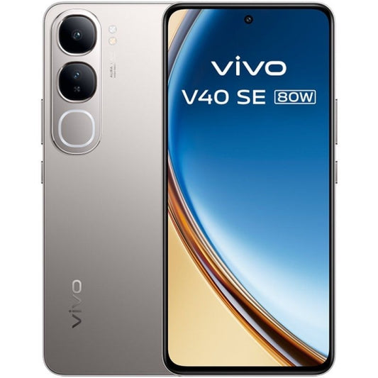 Vivo V40 SE 5G Smartphone Pantalla AMOLED 6.67" + Auriculares Vivo TWS 3e - 8GB - 256GB - Camara 50Mp - Bateria 5000mAh - Admite Carga de 80W - Color Plata