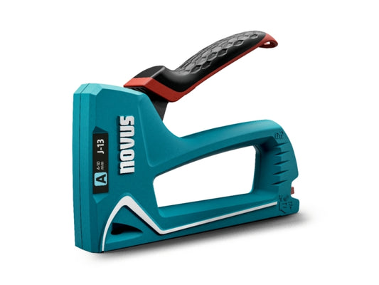 Novus J13 Clavadora/Grapadora - Para Grapas de 4 a 10mm - Carga Inferior con Desbloqueo de Seguridad - Bloqueo del Mango - Indicador de Cantidad de Grapas Restante