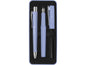 Faber-Castell Poly Pack de Boligrafo Poly Ball y Pluma Estilografica Poly Pen con Plumin B - Clip de Metal - Color Azul Claro
