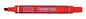 Pentel Pen N60 Rotulador Permanente - Punta Biselada Resistente y Duradera - Resistente a Agua y Luz - Color Rojo - Cantidad: 12
