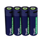 Trust Pack de 4 Pilas Recargables 1700 mAh AA