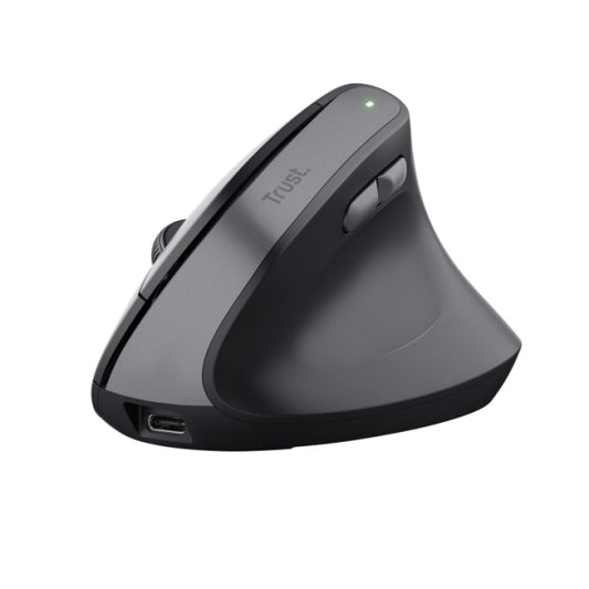 Trust Raton Inalambrico USB - Tecnologia Silent Click - 6 Botones - Recargable por USB-C - Color Negro
