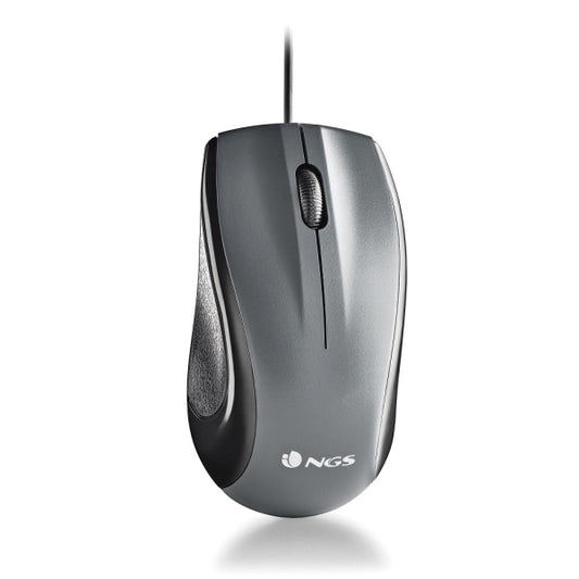 NGS Musk Raton USB 1200dpi - Laser - 3 Botones - Uso Ambidiestro - Color Negro