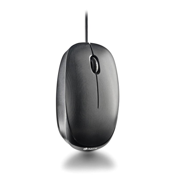 NGS Flame Raton USB-C 1000dpi - 2 Botones - Uso Ambidiestro - Color Negro