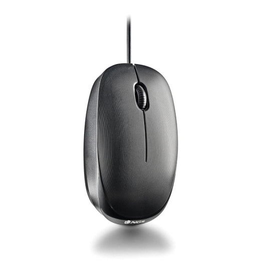 NGS Flame Raton USB-C 1000dpi - 2 Botones - Uso Ambidiestro - Color Negro