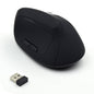 Ewent Raton Inalambrico 2.4hz - Raton Vertical Ergonomico - DPI Seleccionable 800-1200-2400dpi -Bateria Recargable de Litio 400mAh - Color Negro