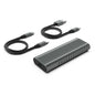 Ewent Caja Externa USB 3.2 - USB-C SSD sin Tornillos - Cable USB C-C y USB C-A - Color Gris