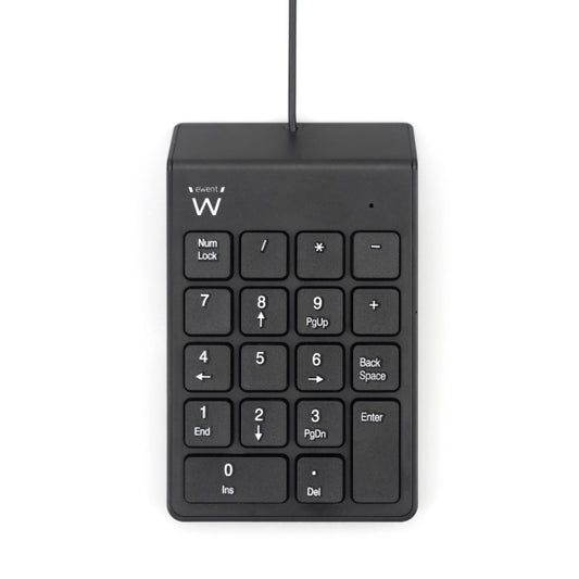 Ewent Teclado Numerico - Cable USB-A de 1.35m - Color Negro