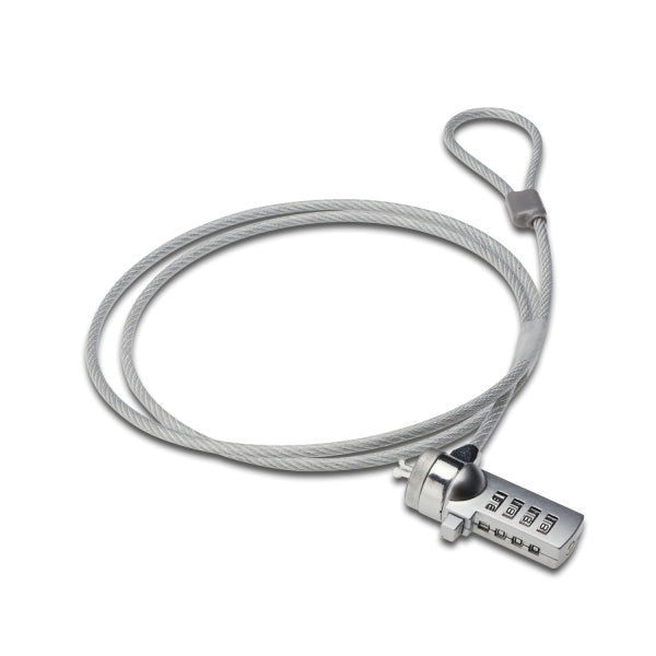Ewent EW1241 Candado para Portatil con Combinacion - cable 1.5m - Color Plata