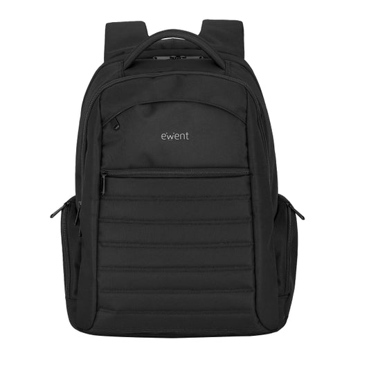 Ewent EW2528 Mochila Urban Notebook - hasta 17" - 5 Compartimentos - Material a prueba de Agua - Color Negro