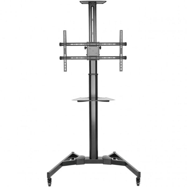 Ewent Aisens Soporte de Suelo EW1440 con Rueda - Bandeja - 37-70 - Peso Maximo Soportado 50Kg - Color Negro