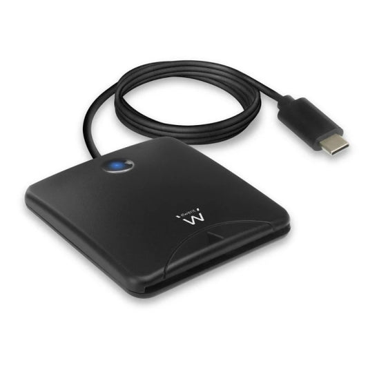 Ewent Lector de Tarjeta Inteligente DNI USB-C - Color Negro