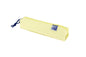 Oxford Live & Go Estuche Cuadrado Pequeño - Material Acolchado - Goma Elastica para unirlo al Cuaderno - Color Amarillo