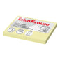 ErichKrause Bloc de 100 Notas Adhesivas 50x75mm - Removibles - Color Amarillo Claro