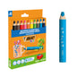 Bic Kids Multisuperficie Pack de 10 Lapices de Colores + Sacapuntas - Cuerpo Triangular - Minas Borr