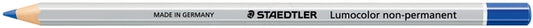 Staedtler Lumocolor 108 Lapiz de Color Hexagonal - Especial para Superfiices Lisas - Marcado Opaco - Color Azul - Cantidad: 12