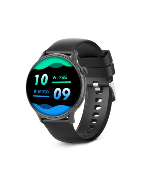 Ksix Core2 Smartwatch - Pantalla AMOLED 1,43? AMOLED - Autonomia Hasta 5 Dias - Modos Deporte y Salud, Llamadas, Asistentes de voz - IP67 - Color Negro