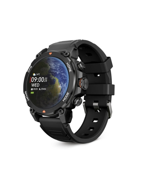 Ksix Explorer Smartwatch - Pantalla AMOLED 1,43? AMOLED - Autonomia Hasta 9 Dias - GPS - Modos Deporte y Salud, Llamadas, Asistentes de voz - 5ATM - Color Negro