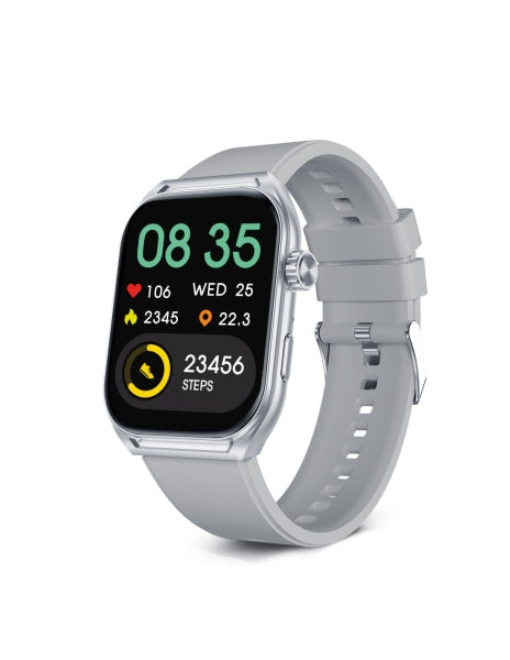 Ksix Urban Move Smartwatch - Pantalla AMOLED 2,06? AMOLED - Autonomia Hasta 5 Dias - Modos Deporte y Salud, Llamadas, Asistentes de voz - IP67 - Color Gris