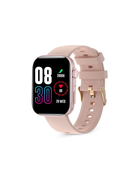 Ksix Contact iStyle Smartwatch - Pantalla AMOLED 2,01? IPS - Autonomia Hasta 5 Dias - Modos Deporte y Salud, Llamadas, Asistentes de voz - IP68 - Color Rosa