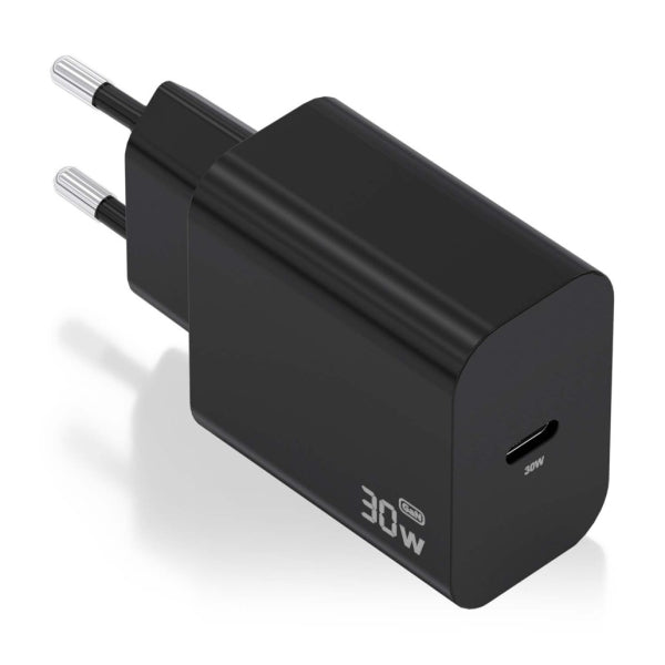 Aisens Cargador GaN 30W - USB-C PD3.0 - Color Negro