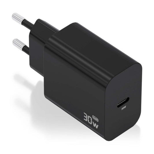 Aisens Cargador GaN 30W - USB-C PD3.0 - Color Negro