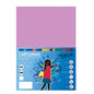 Fabrisa Pack de 50 Cartulinas 180 g/m² - Tamaño A4 - Color Lila