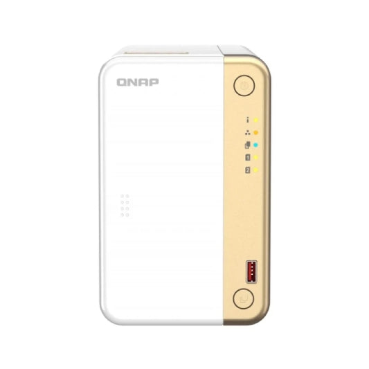 QNAP TS-262-4G NAS Torre Procesador Intel Celeron N4505 - Memoria 4GB - 2 Bahias 2.5", 3.5", M.2 - USB, HDMI, RJ-45 - Ventilador 70mm