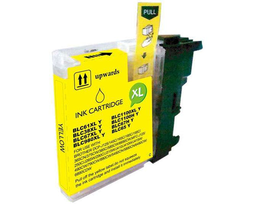Brother LC980XL/LC1100XL/LC985XL Amarillo Cartucho de Tinta Generico