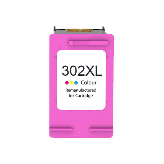 HP 302XL Color Cartucho de Tinta Remanufacturado - Muestra Nivel de Tinta