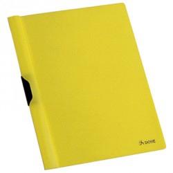 DOHE DOSSIER CLIP METALICO P.P. A4 30 HOJAS AMARILLO-8U-