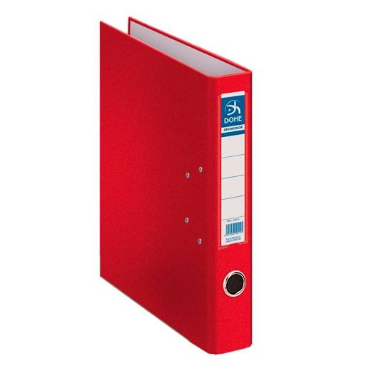 DOHE ARCHIVADOR PALANCA ARCHICOLOR A4 LOMO ESTRECHO RADO CARTÓN FORRADO PP ROJO