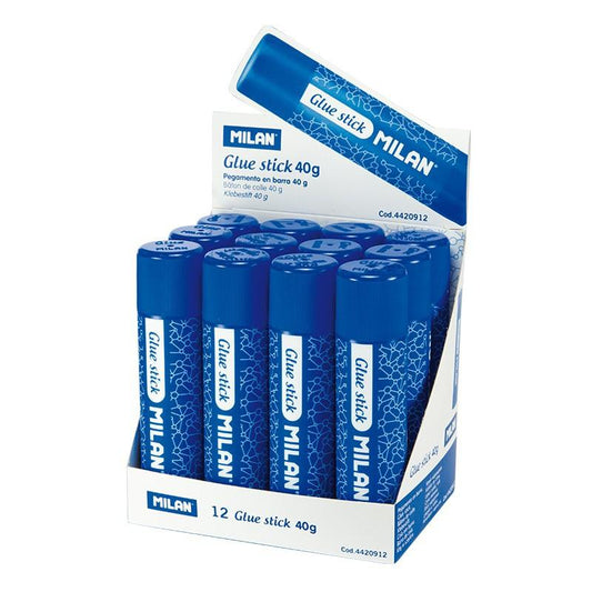 MILAN PEGAMENTO BARRA 40GR CAJA EXPOSITORA -12UD-