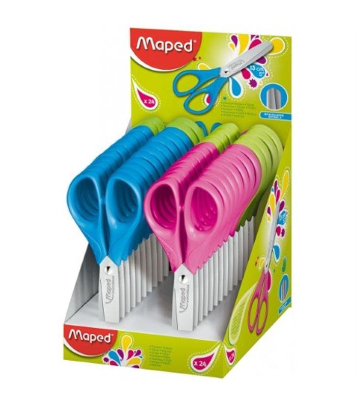 MAPED TIJERAS ESCOLARES ESSENTIALS 13CM SIMÉTRICAS C/SURTIDOS