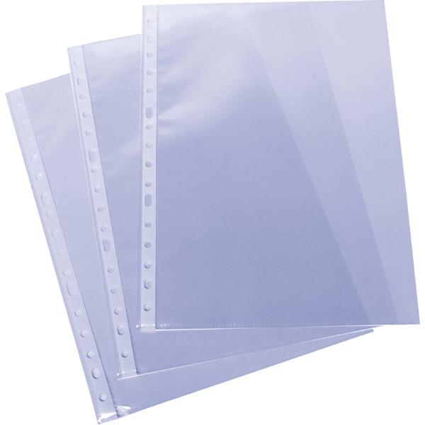 GRAFOPLAS FUNDAS MULTITALADRO 11 PP TRANSPARENTES 80 MICRAS GALGA LISO EXTRA A4  PAQUETE -100U-