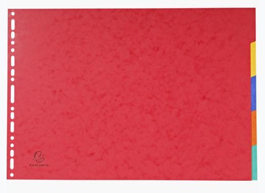 EXACOMPTA SEPARADORES NATURE FUTURE CARTULINA LUSTRADA 400GR 5 POSICIONES A3 COLORES