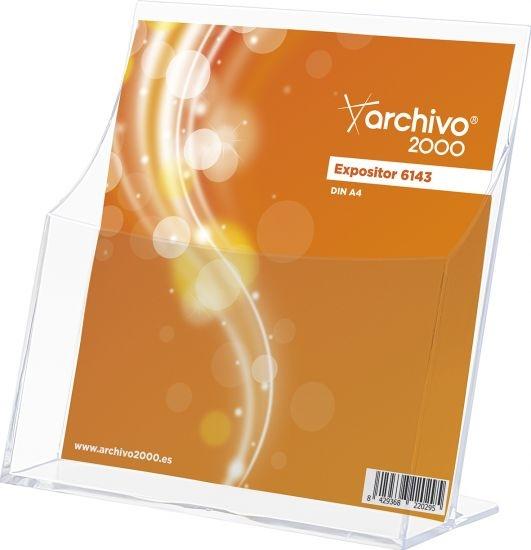 ARCHIVO 2000 PORTAFOLLETOS SOBREMESA ARCHIVO 2000 "PREMIUM" ESPESOR 3 MM DIN A4 VERTICAL 120X220X230 MM