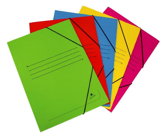 MARIOLA CARPETA CARTÓN 500 GR SOLAPA GOMAS FOLIO MATE VERDE -20U-