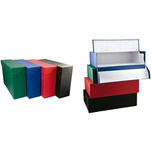 MARIOLA CAJA DE TRANSFERENCIA FOLIO CARTÓN FORRADO CON TELA GELTEX NEGRO