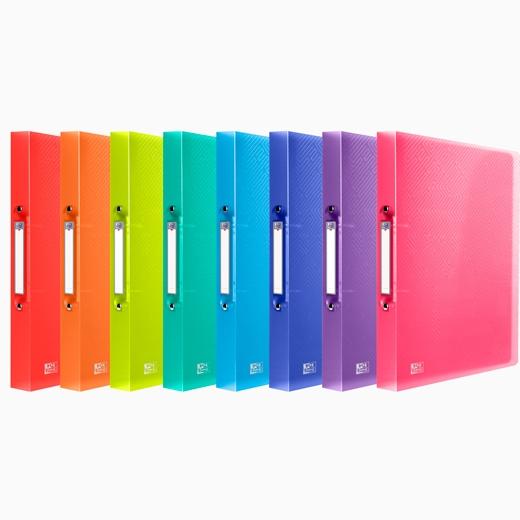 OXFORD CARPETA DE ANILLAS 2X15 URBAN PP A4 COLORES SURTIDOS TRANSLÚCIDOS -10U-