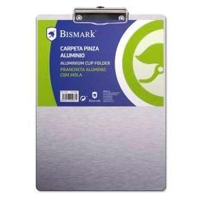 BISMARK CARPETA FOLIO 23X31,3 CM CON PINZA Y BASE ALUMINIO