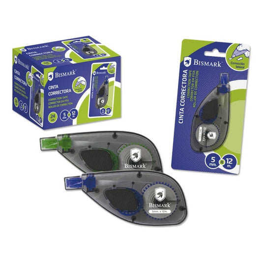 BISMARK CINTA CORRECTORA LATERAL 5MMX12M BLISTER
