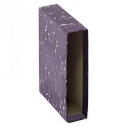 DOHE FUNDA ARCHIVADOR ARCHINOVO CUARTO NATURAL LOMO ANCHO CARTÓN FORRADO NEGRO JASPEADO